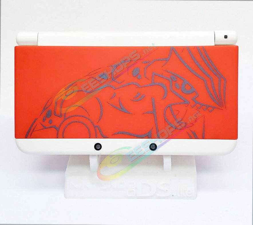  Cheap Nintendo New 3DS Extra Faceplate Replacement Cover Plate Pokemon Ruby Red Limited Edition, Best New3DS Small Handheld Game Console, DIY Frosted Rubies Top & Bottom Shell Outer Face Coverplate 2 PCS Set + Screws Accessories Free Shipping 