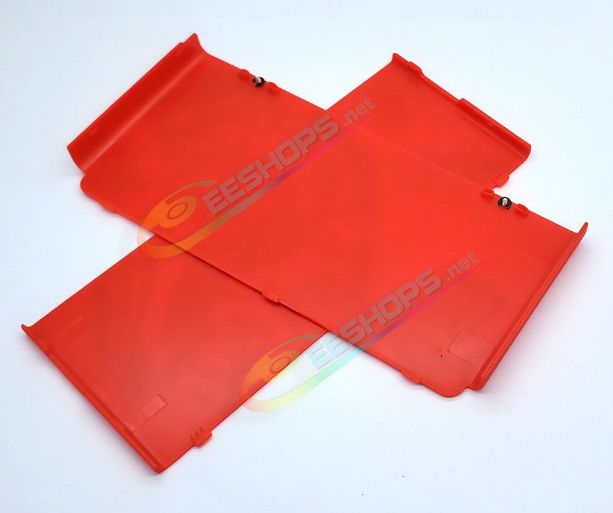  Cheap Nintendo New 3DS Extra Faceplate Replacement Cover Plate Pokemon Ruby Red Limited Edition, Best New3DS Small Handheld Game Console, DIY Frosted Rubies Top & Bottom Shell Outer Face Coverplate 2 PCS Set + Screws Accessories Free Shipping 