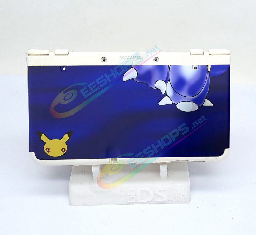  Best Nintendo New 3DS Extra Faceplate Replacement Shell Blastoise Limited Blue Color, Cheap New3DS Small Handheld Game Consoles, Customized Sea Turtle Edition Top & Bottom Outer Face Coverplate 2 PCS Set w/ Screws Spare Parts Accessories Free Shipping 