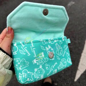 Best Handmade Nintendo 2DS Soft Storage Bag Protective Carrying Pouch Animal Crossing Cartoon Green Color, 2DS Old Handheld Game Console Customized Thickened Waterproof Impact Resistance Portable Travel Carry Pouch Snap Pocket