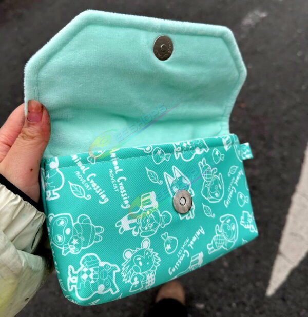 Best Handmade Nintendo 2DS Soft Storage Bag Protective Carrying Pouch Animal Crossing Cartoon Green Color, 2DS Old Handheld Game Console Customized Thickened Waterproof Impact Resistance Portable Travel Carry Pouch Snap Pocket