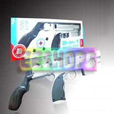 New for Nintendo Wii 2 In 1 Montion Plus Light Gun Accessory in EEBUYS
