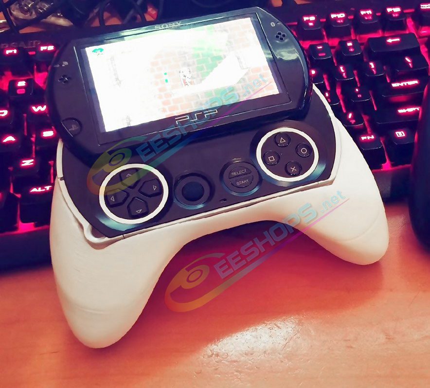  Best Sony PSP GO Extra Extra Hand Grips Anti-Slip Gaming Handle White Color, Cheap PlayStation Portable Go Handheld Game Consoles, Customized Anti-slip Sweat-proof Comfortable Gaming Handle Holder Handgrip Anti-Soreness Accessories Free Shipping 