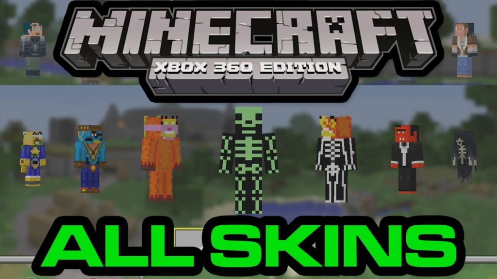All Minecraft Xbox 360 Edition Skins and Skin Packs