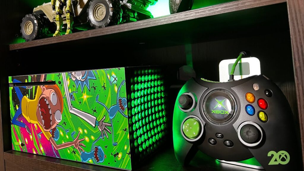 Custom Xbox Series X-Extreme Rate RGB Kit, Rick and Morty Skin
