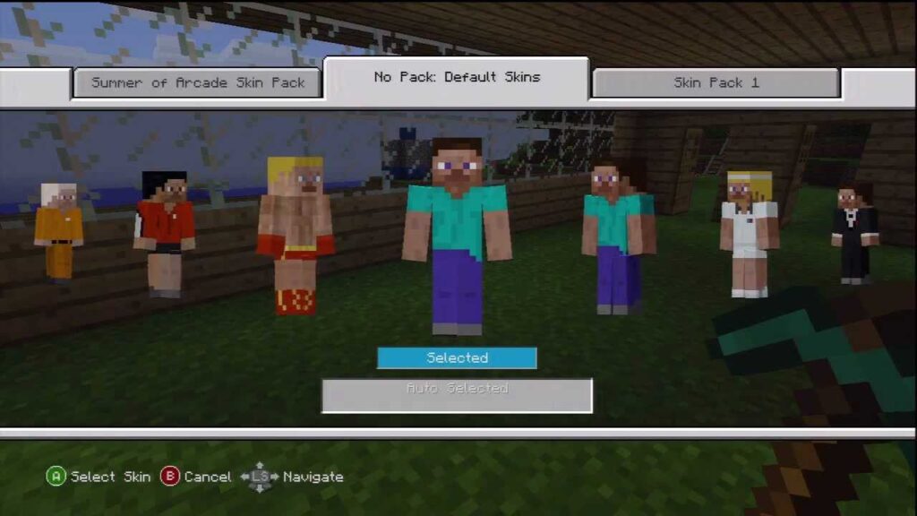 MineCraft - Xbox 360: Free Skins for MineCraft - How to Get Free Skins in MineCraft for the Xbox 360