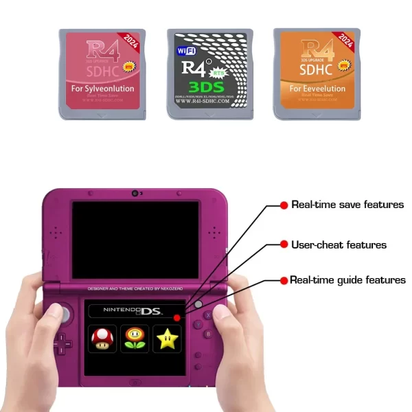 Buy Best 2024 New NDS 3DS Red R4i R4I-SDHC RTS Red R4 3DS SDHC Upgrade Revolution, for Nintendo 3DSLL, New 3DS, DSi XL, NDSi, XL / LL NDSL Game Consoles Accessories in EEBUYS - Image 4