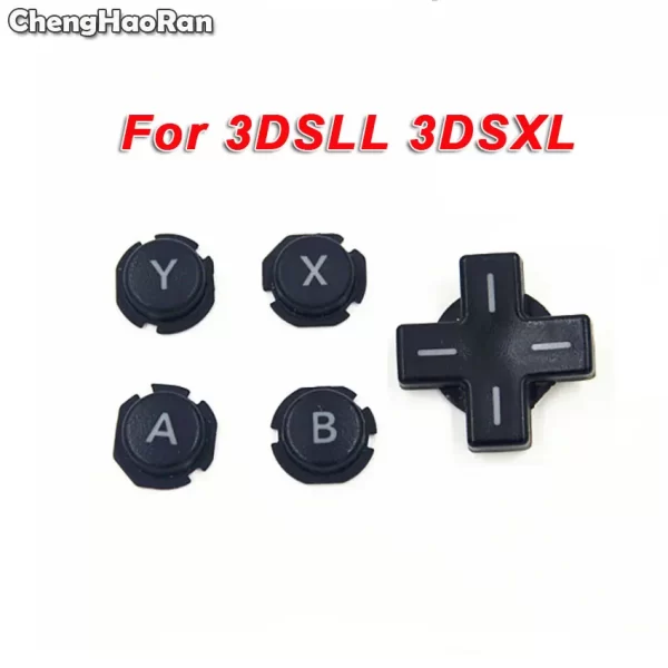 Black ABXY Button D-Pad Direction Housing Shell Button Replacement for Nintendo 3DS XL LL 3DSLL 3DSXL Game Console