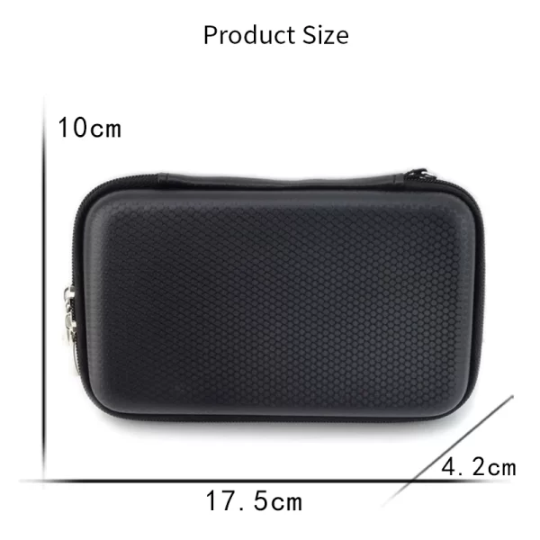 HDD Enclosure Protective Storage Cases Cover for Nintendo 3DS XL Screen Protector EVA Carrying Zipper Bags for Power Bank Cable - Image 2