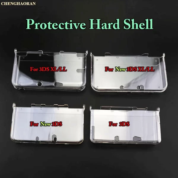 6models 1x In Bulk Lightweight Siamese Plastic Clear Crystal Protective Hard Shell Skin Case Cover For 3DS/New 3DS/New 3DS XL LL - Image 2