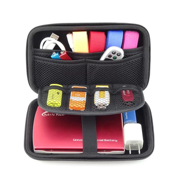HDD Enclosure Protective Storage Cases Cover for Nintendo 3DS XL Screen Protector EVA Carrying Zipper Bags for Power Bank Cable - Image 3