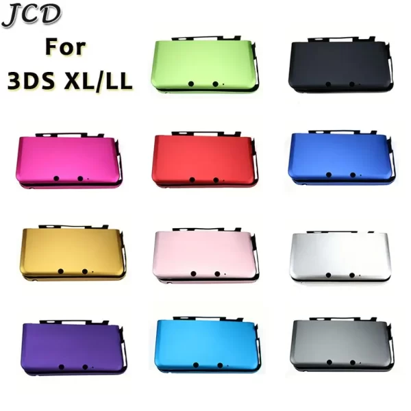 High-Quality Metal Protective Case Cover Top / Bottom Hard Shell Skin Nintendo Old 3DS XL / LL Handheld Game Console, Best Multi Colors Aluminum A / E Front / Back Face Plates Outer Protector Accessories