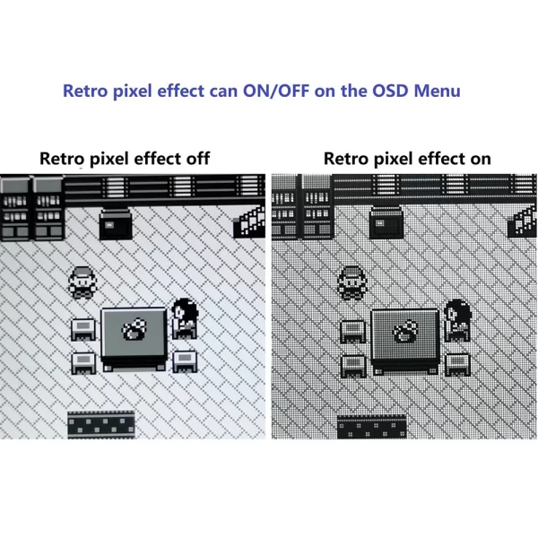 Refurbished Nintendo Gameboy Pocket GBP Game Boy Complete Console Machine, Retro Pixel Large Display Q5 IPS LCD with Backlight OSD Menu Adjustable High-Brightness Mult-Color Housing Case - Image 4
