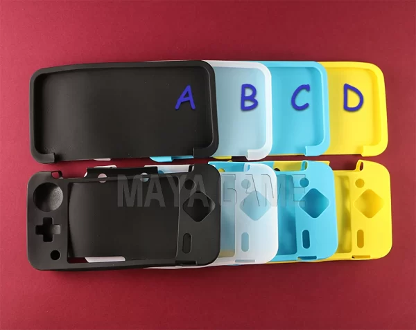 New 2DS XL silicone case Protective Cover, for Nintendo 2DS XL/LL 2DSXLL Handheld Game Console, High-Quality Durable Rubber Soft Sleeve All Around Protector Four Colors