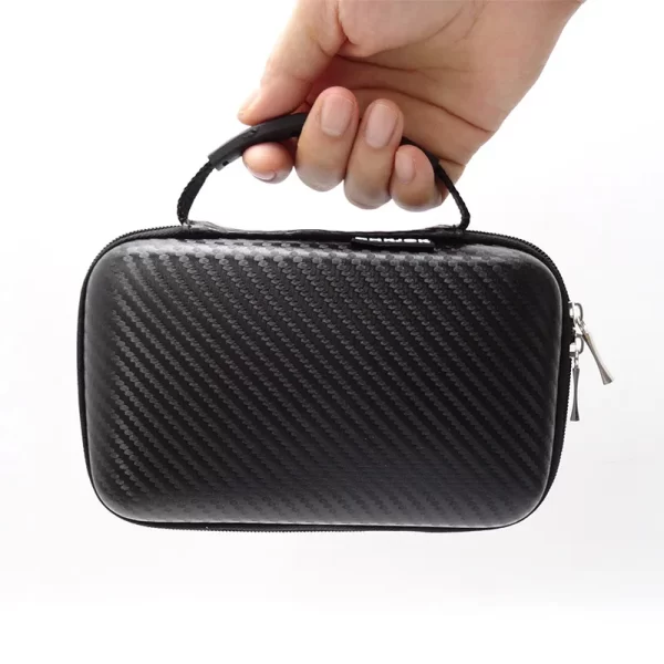 New3DSXL Carrying Case Large Game Card Storage Bag with Handle, for Nintendo New 3DS XL/ 3DS XL NEW 3DSXL/LL Handheld Console, EVA Hard Waterproof Shock Proof Protective Case +Mesh Pocket - Image 5