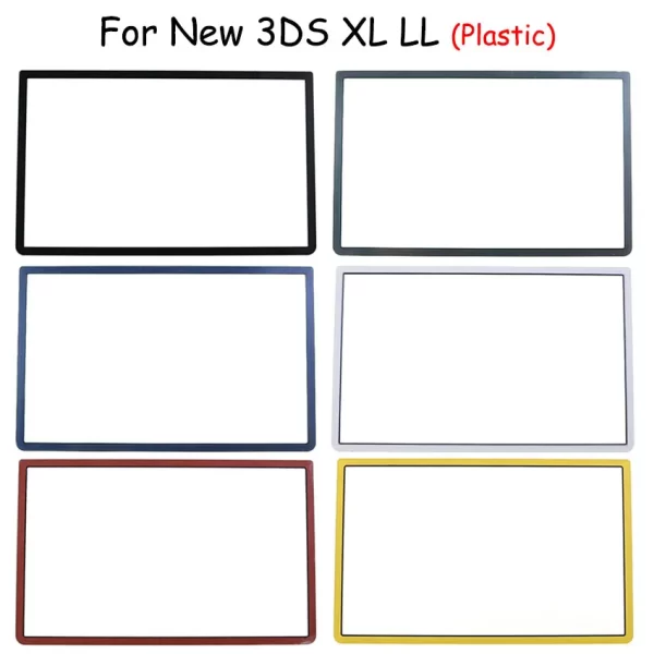 New 3DSXL Replacement Top Screen Protective Cover Multi-Color, for Nintend New 3DS LL / XL 3DSXL 3DSLL Game Console, Plastic & Glass Upper Front Display Protector Frame Protection Surface - Image 5