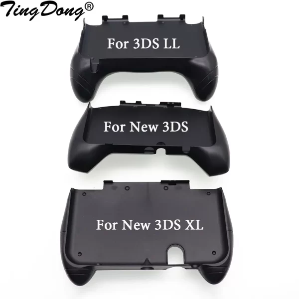 New 3DS XL Game Console Hand Grip Gamine Handle, for Nintendo New3DS, Old 3DS LL XL, New 3DSXL 3DSLL, Soreness Resistant Nonslip Controller Protective Holder with Rear Bracket Support Stand
