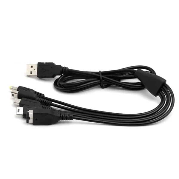 5 in 1 Charger Cable Cord Line Wire for Nintendo NDSL / Wii U New 3DS XL 2DS DsiXL for NDS GBA SP PSP1000 Universal Charger Cable - Image 4