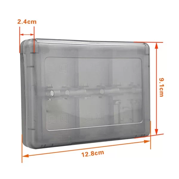 Large Capacity Game Card Case 28-in-1 Hard Storage Box, for Nintendo NEW 3DS / 3DS / DSi / DSi XL / DSi LL / DS / DS Lite Games Cartridge SD TF Cards Stylus Protective Holder Case Accessories - Image 2