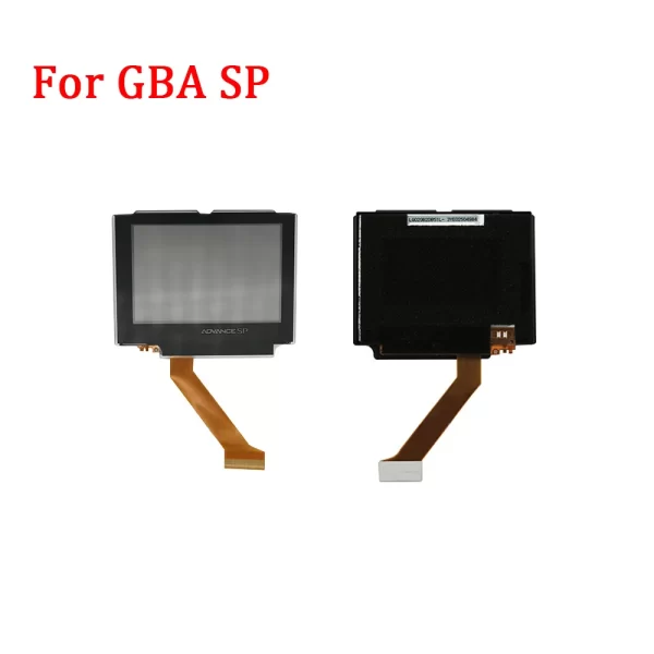 GBA SP Black Front Light Screen Original Display Effect LCD for Nintendo GmaeBoy Advance Console Normal Brightness LCD Screen Replacement