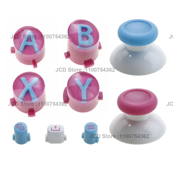 Colorful XSX XSS Extra 3D Analog Thumbsticks Caps Replacement, for Microsoft XBox Series X / S Wireless Controllers, DIY View Menu Share Face ABXY Buttons Cover Mod Kit Spare Parts Accessories - Image 2