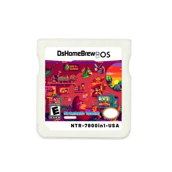Best NDS 3DS 7800 Gams in 1 R4 Card Game Card Combination Cartridge for Nintendo NDSL NDSi DSi XL 2DS 3DS XL NEW 3DS 2DS XL / LL, White Large Capacity New System English Game Simulator Collection Wood V2.5 - Image 4