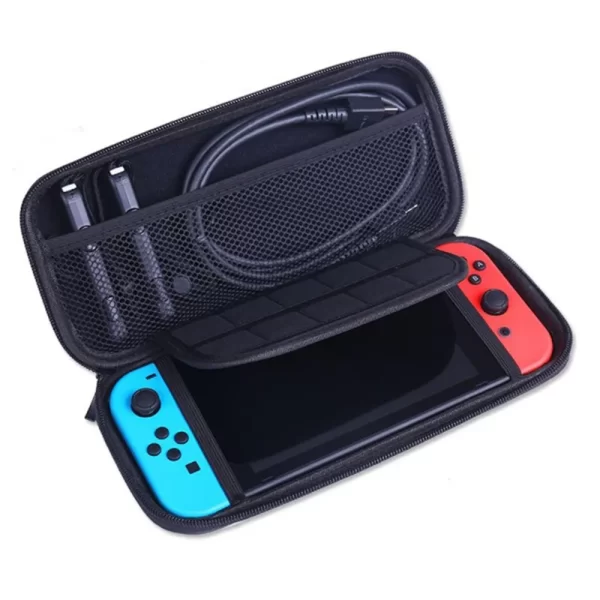 NS Switch Hard Carrying Case Anti-Impact Storage Bag 4 Colors, for Nintendo Switch OLED / Long Battery Life Game Console, Waterproof Shock Proof Skin-Friendly Carry Travel Bag + Hand Strap - Image 3