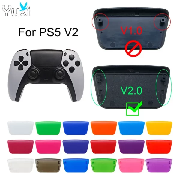 New PS5 V2 Controller Touchpad Replacement Cover Multi-Color, for Sony PlayStation 5 Wireless Dualsense Controllers BDM-020, DIY Plastic Touch Pad Housing Shell Customized Spare Parts Accessories