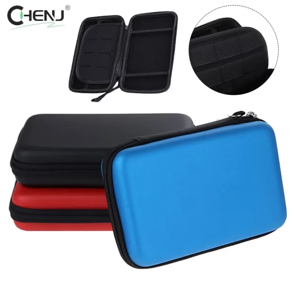 New 3DS XL LL EVA Carrying Case Hard Storage Protective Bag with Strap, for Nintendo New3DS, Old 3DS LL XL, New 3DSXL 3DSLL Handheld Console, Anti-Bump All Around Protection Travel Case 5 Colors