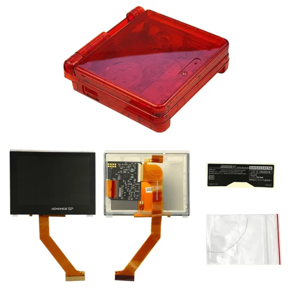 New GBA SP Pre-Laminated Display IPS V4 High-Brightness LCD Screen Mod Kits Nintendo Gameboy Advance With Dedicated High Quality Clear Housing Case Shell Full Set - Image 3