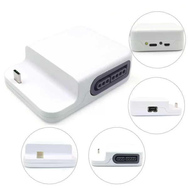 Nintendo Game Boy Advance HDMI Out Bluetooth Converter Dock V5 IPS Screen Mod Kit, HD 720P TV GBA Switch USB-C Station + Replacement Housing Case for PS5/PS4/Xbox One/Switch Pro Wireless Controllers - Image 3