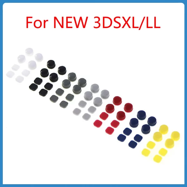 Housing Shell Screw Feet Cover For Nintendo NEW 3DSXL/LL Console Front Back Screw Rubber Foot Pad Lids Upper LCD Screen Rubber Accessories