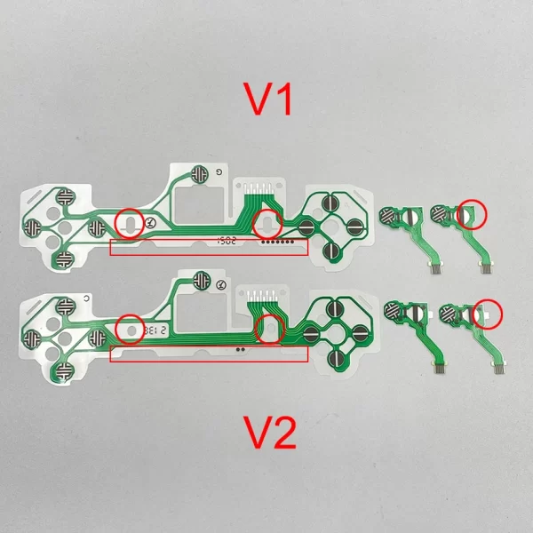 New PS5 Controller Keypad Conductive Film Ribbon Cable V1 V2 V3 Replacement, for Sony PlayStation 5 Wireless Dualsense Controllers, BDM-010 020 030 Circuit Board L R Trigger Button Cables Accessories - Image 2