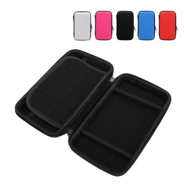New 2DS XL Hard Carrying Case + 8 Slot Game Cards Storage Bag, for Nintendo New 2DS XL / LL 2DSXL Console, Impact Resistance EVA Protective Carry Case Travel Pouch Bag Multi Colors Available - Image 3