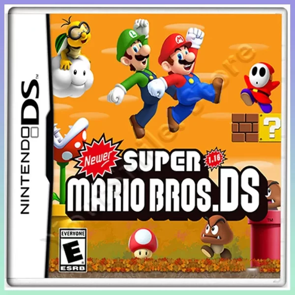 Newer NDS 3DS Super Mario Bro. Brothers DS v1.16 Game Card Games Cartridge US English Version for Nintendo DS Lite NDSi DSi XL 2DS 3DS 3DS XL NEW 3DS 2DS XL / LL