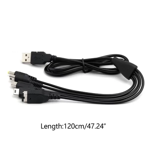 5 in 1 Charger Cable Cord Line Wire for Nintendo NDSL / Wii U New 3DS XL 2DS DsiXL for NDS GBA SP PSP1000 Universal Charger Cable - Image 6