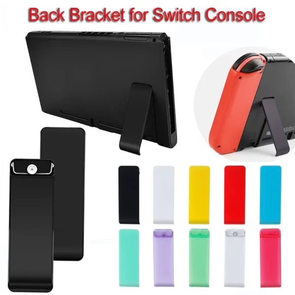 Colorful Nintendo Switch Kickstand Back Stand Replacement, for Nintendo Switch Game Console, Multi-Color Rear Cover Shell Holder Back Bracket Supports Spart Parts Accessories in EEBUYS