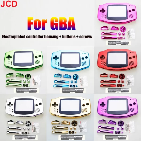 1 Set For Nintendo GameBoy Advance Game Console New Housing Shell Sets For GBA Shell Case Cover With Buttons Screen Lens And Screw