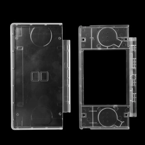 New NDSL Extra Replacement Housing Case Clear Shell Full Set Replacement, for Nintendo DS NDS Lite Handheld Game Console, DIY Outer Enclosure Shells + Screws, Rubber Pads, Buttons Accessories - Image 4