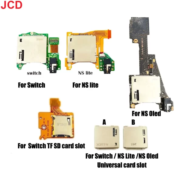 Original Nintendo Switch Game Card Slot Board Module Replacement For NS Lite Oled Game Console Slot With Headphone Board Slot Motherboard Repair Spare Parts Best Accessories in EEBUYS