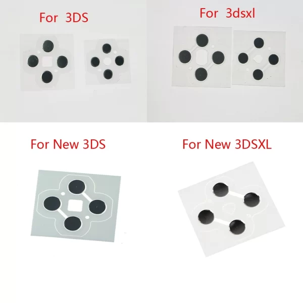 1pc For New 3DS 3DSXLCross Key ABXY Button D Pad Membrane Button Stickers PAD Conducting Strip Repair for 3DS 3DSXL