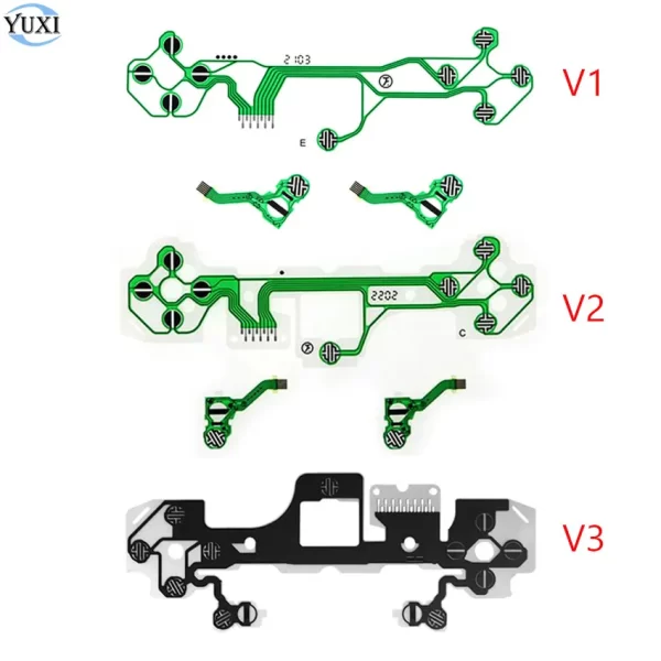 New PS5 Controller Keypad Conductive Film Ribbon Cable V1 V2 V3 Replacement, for Sony PlayStation 5 Wireless Dualsense Controllers, BDM-010 020 030 Circuit Board L R Trigger Button Cables Accessories