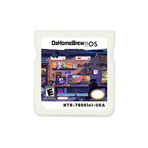 Best NDS 3DS 7800 Gams in 1 R4 Card Game Card Combination Cartridge for Nintendo NDSL NDSi DSi XL 2DS 3DS XL NEW 3DS 2DS XL / LL, White Large Capacity New System English Game Simulator Collection Wood V2.5 - Image 3