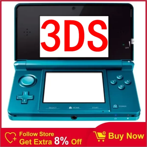 Original Complete 3DS 3DSXL 3DSLL Handheld Game Console with Free Games Best for Nintendo 3DS Carry 128GB of Thousands of Games Bundle Pack