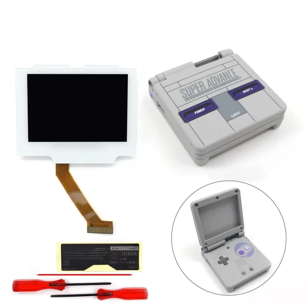 New GBA SP 3.0 inch Original Size IPS Backlight LCD screen display V4 Drop In kit For Gameboy Nintendo ADVANCE SP No Cut Required - Image 5