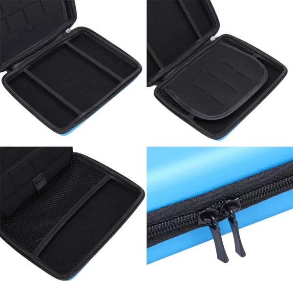 2DS Hard Carrying Case Large Protective Storage Bag, for Old Nintendo 2DS Big Handheld Game Console, High-Quality EVA Game Cards Storage Impact Resistance Travel Square Carry Case Multi Colors - Image 2