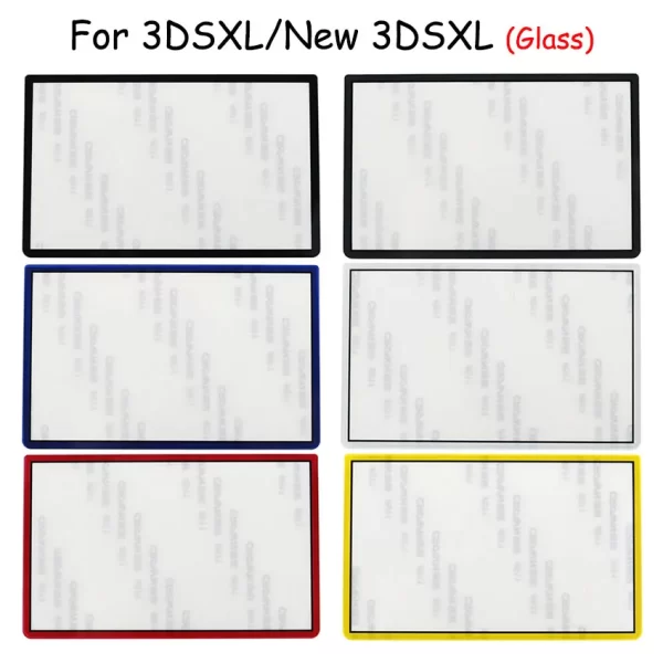 New 3DSXL Replacement Top Screen Protective Cover Multi-Color, for Nintend New 3DS LL / XL 3DSXL 3DSLL Game Console, Plastic & Glass Upper Front Display Protector Frame Protection Surface - Image 2