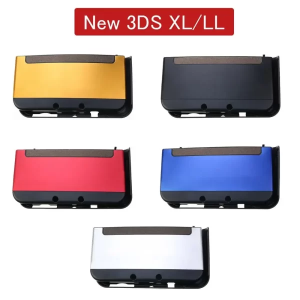 Hard Game Protector Accessories Aluminum Gaming Housing Shell Durable Top Bottom Cover for Nintendo NEW 3DS XL/LL - Image 2