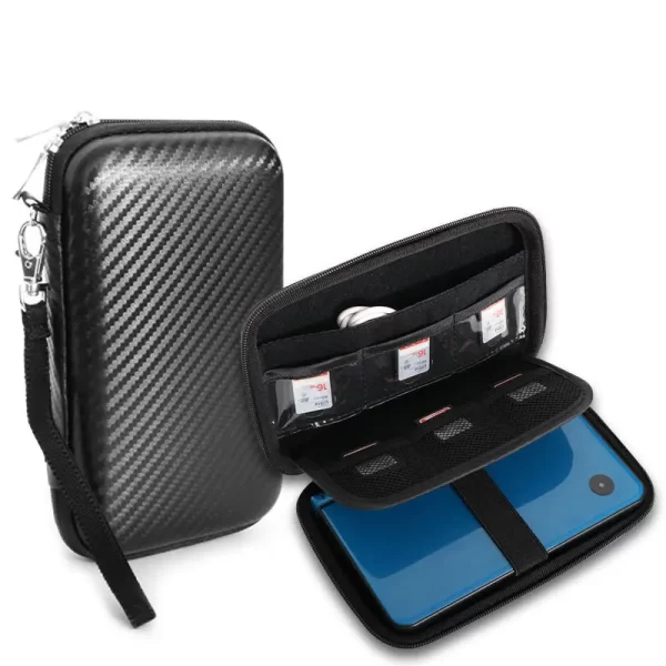 New3DSXL EVA Hard Storage Bag Case Protective Travel Carrying Case, for Nintendo New 3DS XL/ 3DS XL NEW 3DSXL/LL, High Capacity Anti-Shock SSD HDD Hard Drive Protection Carry Case