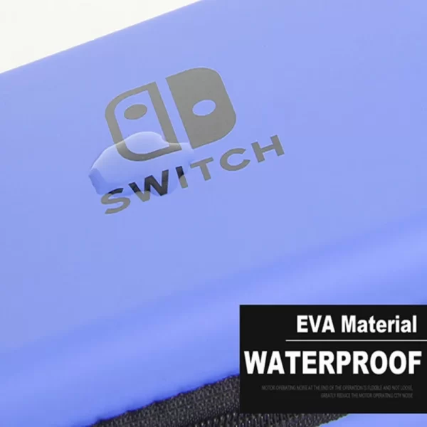 NS Switch Hard Carrying Case Anti-Impact Storage Bag 4 Colors, for Nintendo Switch OLED / Long Battery Life Game Console, Waterproof Shock Proof Skin-Friendly Carry Travel Bag + Hand Strap - Image 5